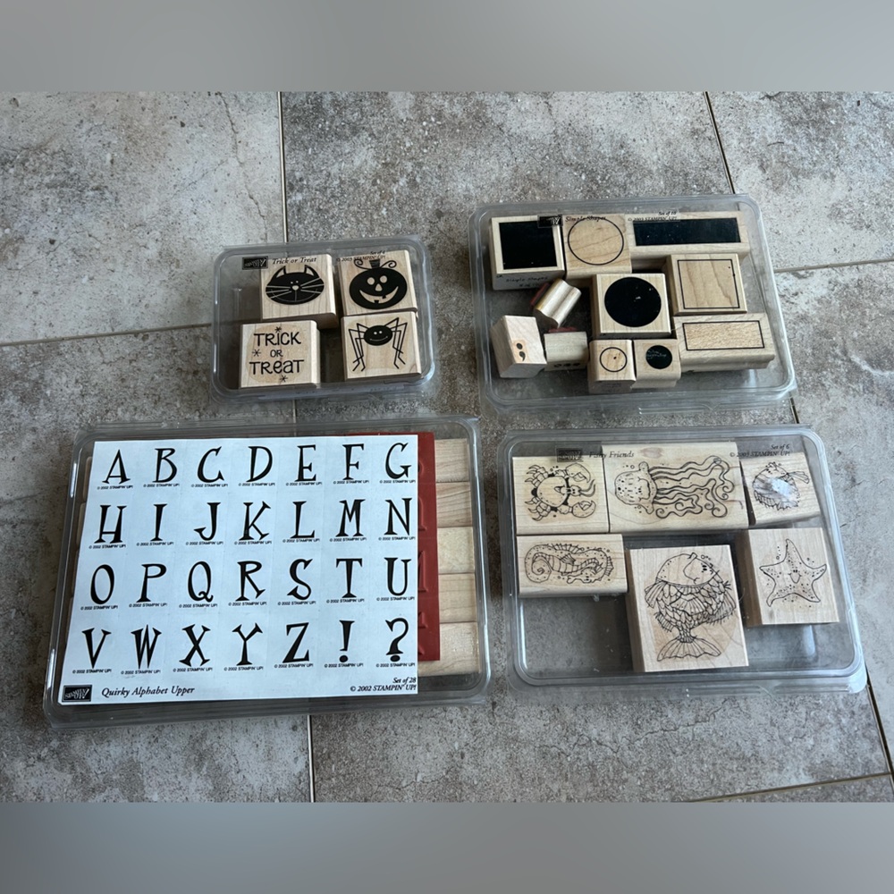 Stampin' Up! Alphabet, Shapes, Halloween and Fishy Friends Stamp Sets